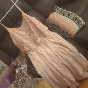 XXL SIZE 19 HIGH LOW DRESS BLUSH COLOR BEAUTIFUL NEVER WORN NO TAGS